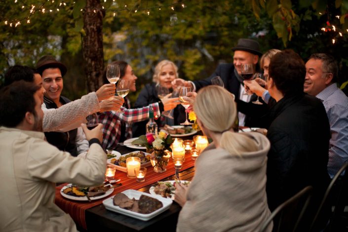 Outdoor entertaining at The Row Townhomes, Townhomes for Rent between Factoria and Bellevue, Washington 98006